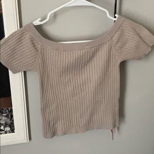 tan crop top